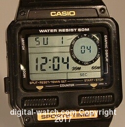 CASIO - S-52 - Exercise - Vintage Digital Watch - Digital-Watch.com
