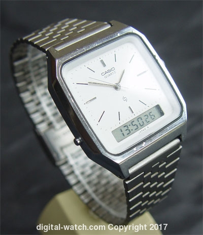 Vintage 1980's Mens Stainless Steel Casio 309 AQ-321 Analog Digital Quartz  Watch | #424648866