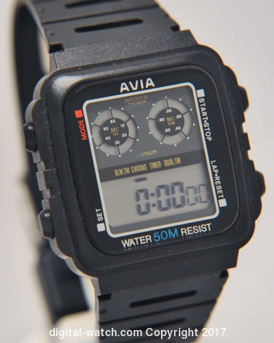 AVIA - Sports Timer - Digital - Vintage Digital Watch - Digital-Watch.com
