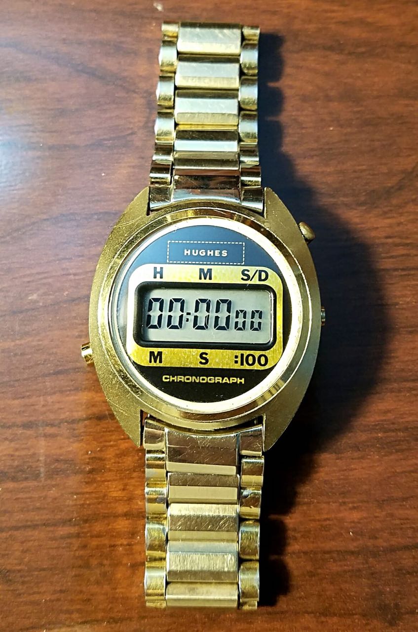 HUGHES AIRCRAFT CHRONOGRAPH Digital Vintage Digital Watch