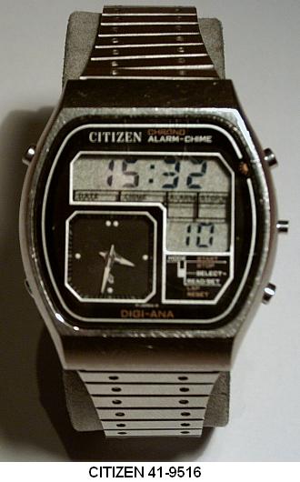 vintage an•an no.41 CITIZEN - 41-9516 - Digi-Ana - Vintage Digital Watch - Digital