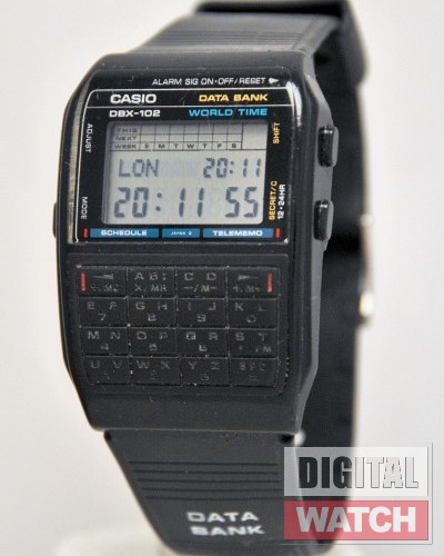 CASIO - DBX-102 - Databank - Vintage Digital Watch - Digital-Watch.com
