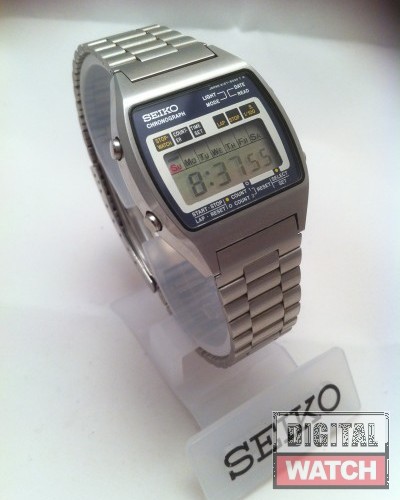SEIKO デジタル腕時計 A127-5000 Relógio Seiko Digital LCD Cronógrafo Vintage Raro 