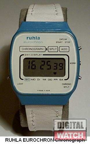 RUHLA-LCD Quarz  Chrono