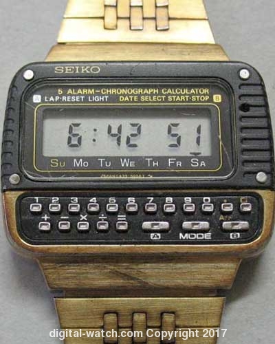SEIKO - C439-5000 - Calculator - Vintage Digital Watch 